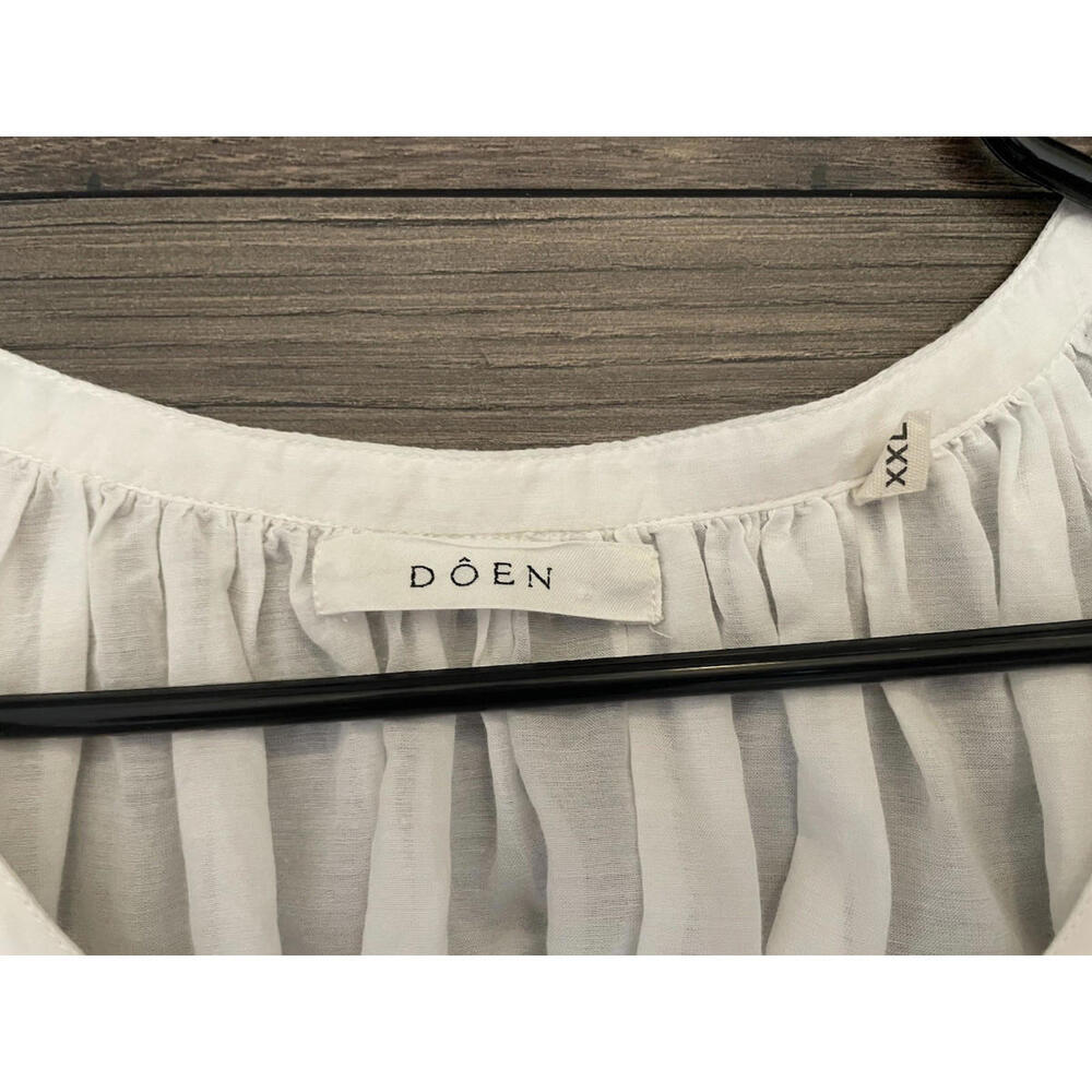 $168 Doen White June Top XXL - Picture 7 of 7